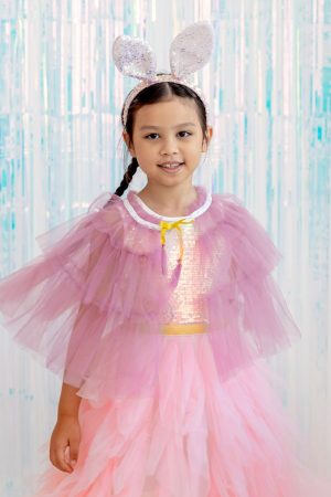 Flower Girl Series - Short Cape in Purple (Sample Sale) by Le Petit Society