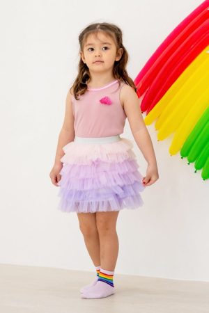 Party Series - Cupcake Tulle Skirt in Purple by Le Petit Society