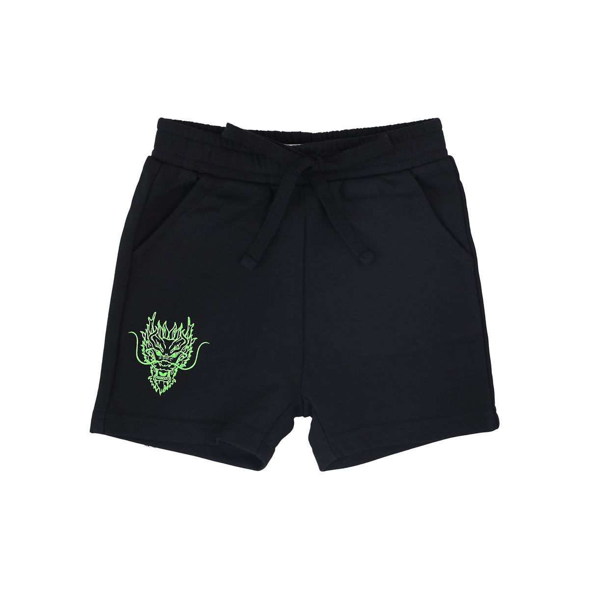 Dragon Streetwear - Kids Shorts in Black by Le Petit Society