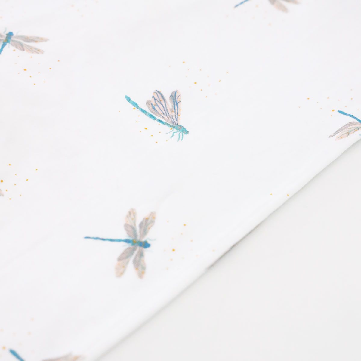 Kids Long Sleeve Organic Pyjamas Set in Dragonfly Print by Le Petit Society - Image 6