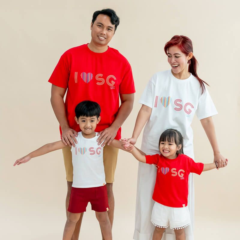 A Singapore Series - "I Love SG" Kids Tank by Le Petit Society - Image 3