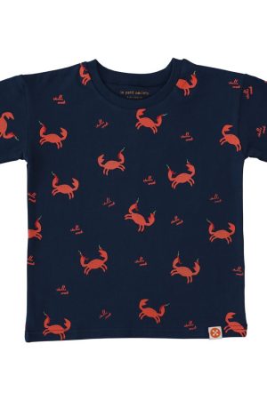 A Singapore Series - Kids Tee in Chilli Crab Print by Le Petit Society