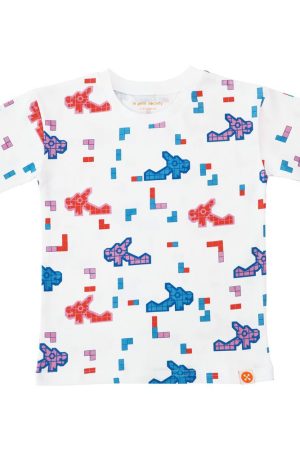 A Singapore Series - Kids Tee in Dragon Playground Print by Le Petit Society