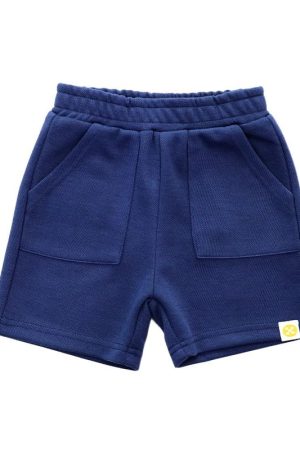 Kids Shorts in Navy by Le Petit Society
