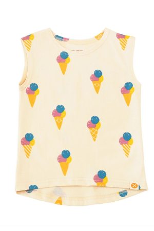 Made For Play - Kids Tank in Ice Cream Print by Le Petit Society