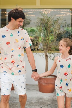 Resort Series - Hoodie Tank in Smiley Print by Le Petit Society