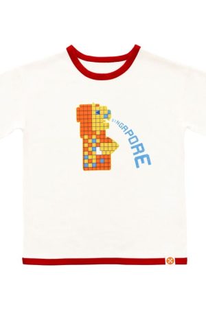 A Singapore Series - Merlion Kids Tee in Yellow by Le Petit Society