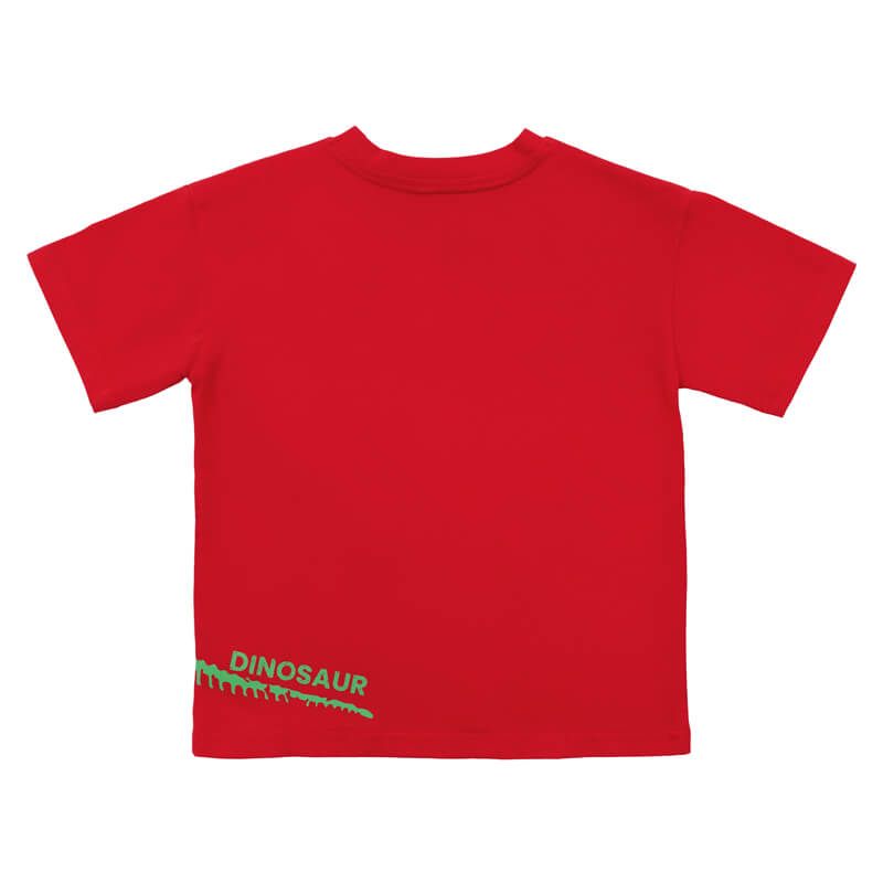 A Singapore Series - Milo Dinosaur Kids Tee in Red by Le Petit Society - Image 2