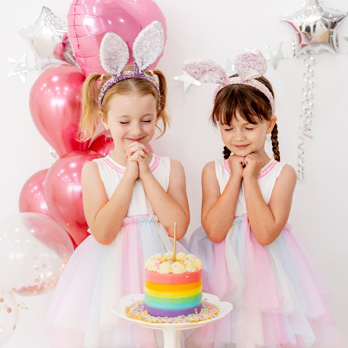 Flower Girl Series - Cascading Dress in Rainbow by Le Petit Society - Image 5