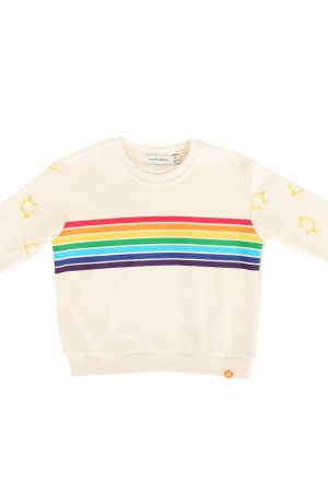 Rainbow Series - Pullover in Cream by Le Petit Society