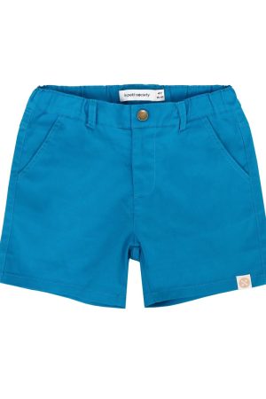 Bermuda Shorts with Adjustable Waistband - Cobalt Blue by Le Petit Society