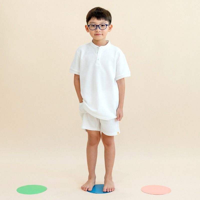 Kids Shorts in White by Le Petit Society - Image 2