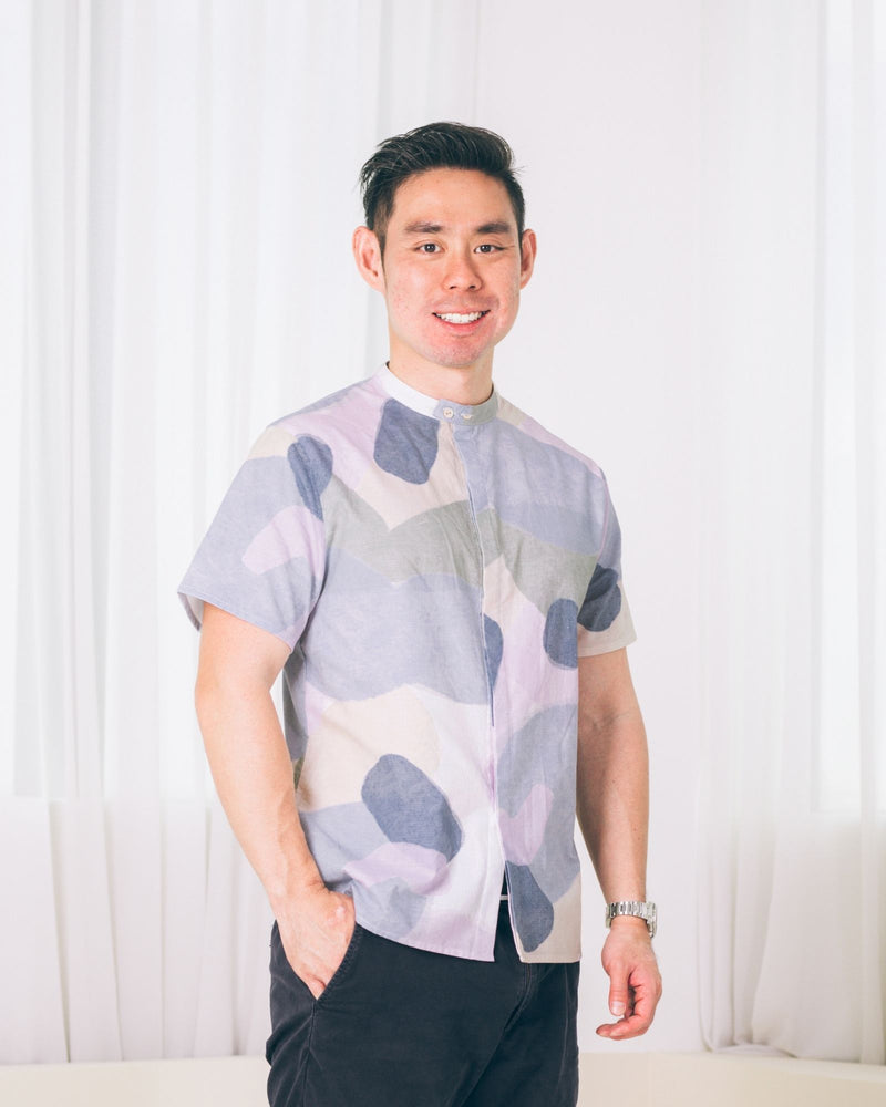 Serenity Peaks Dads Collar Shirt by Mimimono